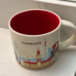 Starbucks Hamburg Mug with Red Interior
